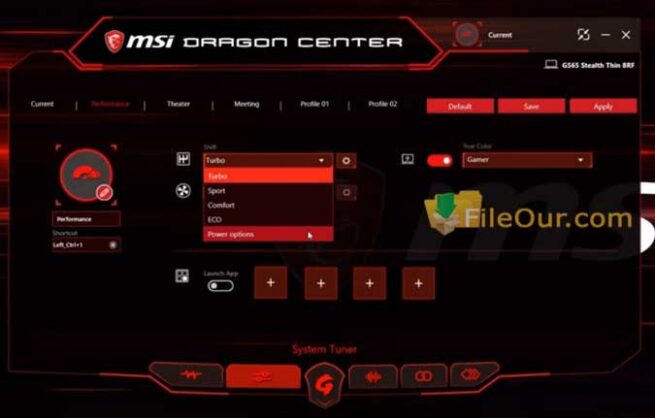 msi dragon center audio led