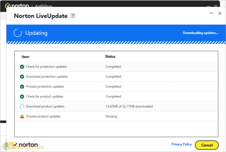 Norton Antivirus 2024 Offline Installer Free Download   Norton Live Update 768x519 