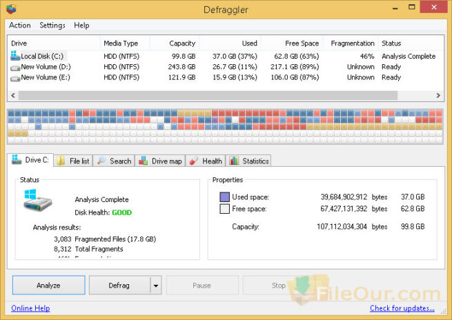 auslogics disk defrag portable download