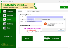 Smadav Antivirus interface-screenshot